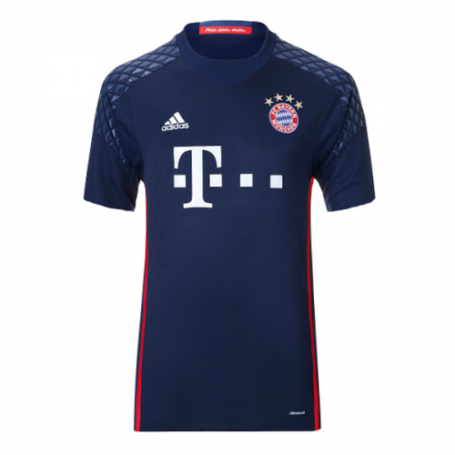 Bayern Munich Navy Goalkeeper 2016/17 Soccer Jersey Shirt